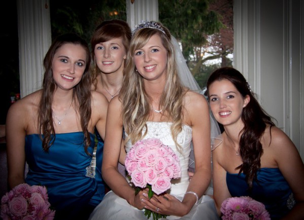 Bride and Bridesmaids at Woodlands Hotel, Broughty Ferry