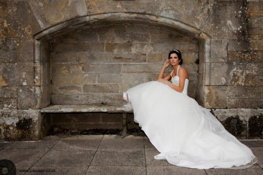 Dundee Wedding Photography Bride at Kinnettles Castle near Forfar with model Elaine Harris