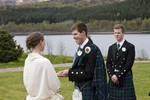 Bride and Groom and Humanist ceremony