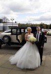 Bride and Father arriving at Landmark Hotel Dundee