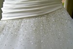 Detail in wedding dress at Landmark Hotel Dundee