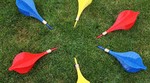Coloured darts at wedding reception