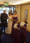Bride and father at Invercarse Hotel, Dundee