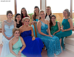 Girls of Monifieth High School at their graduation ball
