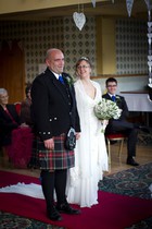 Bride and Groom at St Michaels Inn, Fife