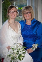 Bride and mother at St Michaels Inn, Fife