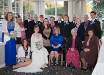 Bridal party at St Michaels Inn, Fife