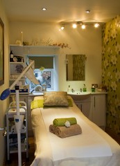 Treatment room at Simply Beautiful by Pauline King