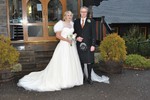 Bride and Father at Forbes of Kingennie - Dundee wedding photography