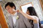 Sitang and Dan were married and had a reception at the Apex Hotel, Dundee