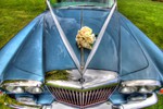 Wedding photoshoot at Camperdown House, Dundee with model Elaine Harris and Bentley Cars